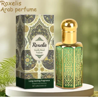 Perfume árabe Roxelis, fragancia de vainilla, perfume elegante, suave, duradero, encantador y portátil