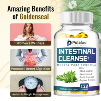 Cápsulas de limpieza intestinal: apoyo al colon intestinal, calma la digestión, alivia la molestia, suavemente en el intestino