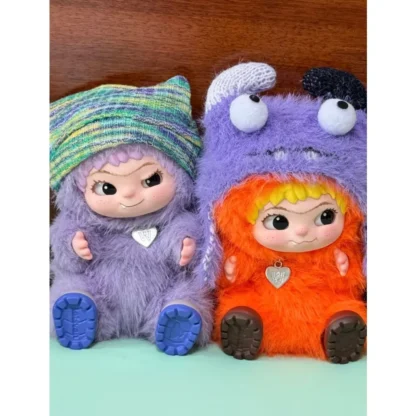 WAKUKU Serie de fiesta de moda Caja ciega Muñeco de peluche hecho a mano - Regalo misterioso para los amantes de la moda del cabello Juguete coleccionable de cara de vinilo