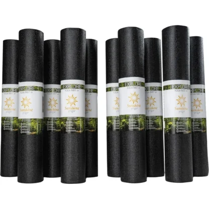 Paquete de 10 esteras de yoga Explore (68"x24", 4 mm) - Esteras de ejercicio antideslizantes y antidesgarro para entrenamientos en el hogar/gimnasio
