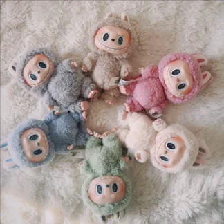 Caja ciega de peluche Labu de nueva generación, estilo de estación, macarrón, serie de felpa de vinilo, adorno de decoración de muñeca de juego de moda