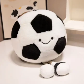 Simulación de 18/25cm, nuevo juguete de peluche de fútbol y baloncesto relleno de anime de dibujos animados, bonito regalo para cumpleaños de niños, muñeca divertida