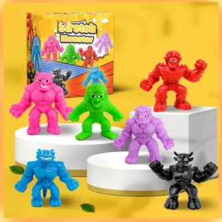 Juguete de descompresión pequeño monstruo LaLaLe, juguete de monstruo elástico, juguete de presión de liberación sensorial antiestrés, regalo para niños