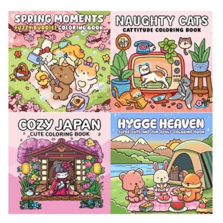 Libros para colorear Spring Moments, escenas vibrantes, fácil colorear, para padres en casa: bricolaje infantil, relajarse, desenwind, aumentar la creatividad