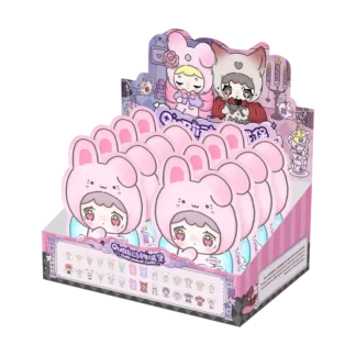 Castillo de animales de otoño Qubii Pop a la moda, serie de día y noche, caja ciega pequeña de grano bonito, caja final hecha a mano, adorno, regalos para niñas, Juguetes