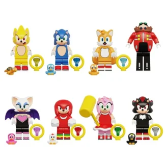 8 Uds. Figuras de Anime Sonic The Hedgehog figuras de acción sónicas colas muñeca Kawaii juguete para niños sombra regalos de cumpleaños