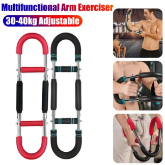 Ejercitador de brazo giratorio ajustable, entrenador de fuerza de muñeca en forma de U, expansor de pecho de tríceps portátil, equipo de Fitness para gimnasio en casa