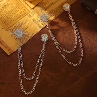 Broches de diamantes de imitación para boda para mujer, alfileres de solapa de diseño elegante, broche de moda para fiesta, regalos para amigos, accesorios de joyería