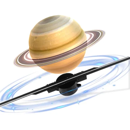 Ventilador de holograma 3D 16,5 pulgadas 2000x224 WiFi Proyector 3D con 224 cuentas de luz LED para publicidad de tiendas de negocios Navidad Halloween