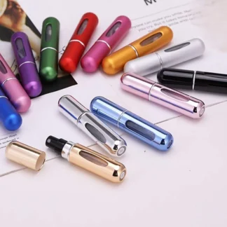 Mini botella de Perfume recargable, botella cosmética portátil, botella pulverizadora, atomizador, contenedor en aerosol, botellas recargables de viaje de 8ml/5ml