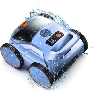 (2025 Nuevo) Aspiradora Robótica para Piscinas, Limpiador Robótico para Piscinas Enredadas, Navegación Inteligente, Limpieza de Piso/Pared/Waterline