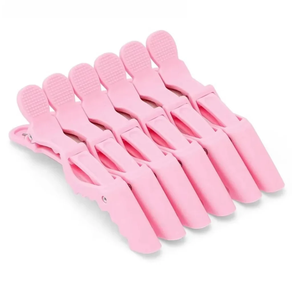 Pinzas para el cabello de peluquero profesional, pinzas de peluquería, pinza para seccionar el cabello, accesorios de peluquería, 6 uds.