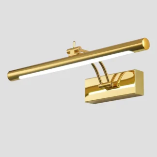 Lámpara de pared antiniebla de acero inoxidable para baño, moderna y sencilla, espejo de maquillaje, armario, lámpara de luz de relleno plegable retráctil