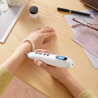Pluma de acupuntura eléctrica, dispositivo de acupresión portátil, puntos de búsqueda automáticos