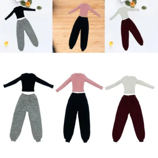 Ropa de muñeca femenina a escala 1/6, traje básico, hecho a mano, ropa de figuras de acción para muñecas femeninas de 12 pulgadas, accesorios