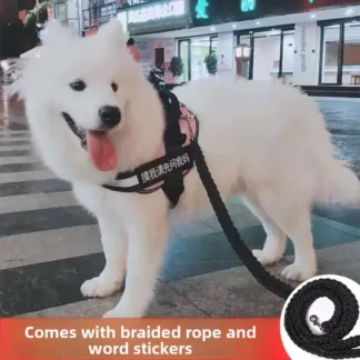 Cuerda de tracción para perros, correa para el pecho, perro pequeño, mediano y grande, Golden Retriever, Labrador, oso, tipo chaleco, suministros de cadena de cuerda para perros