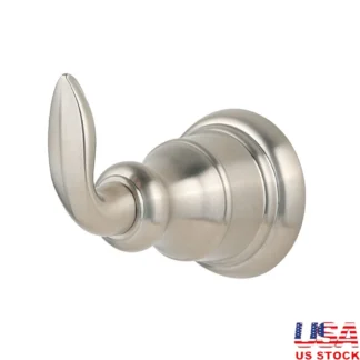 Gancho para bata Avalon elegante, níquel cepillado, construcción de Metal duradera, resistente al óxido, fácil instalación, tornillo oculto, montaje seguro