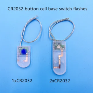 CR2025 CR2032 botón pila de moneda soporte funda con soporte con interruptor intermitente/intermitente caja de batería