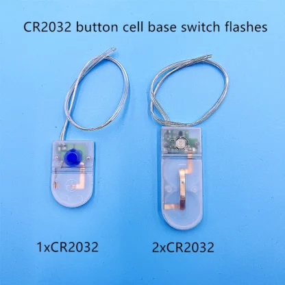 CR2025 CR2032 botón pila de moneda soporte funda con soporte con interruptor intermitente/intermitente caja de batería