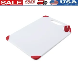 Tabla de cortar de poliéster antideslizante con afilador de cuchillos, herramienta de cocina Reversible duradera para preparación de alimentos, apta para lavavajillas