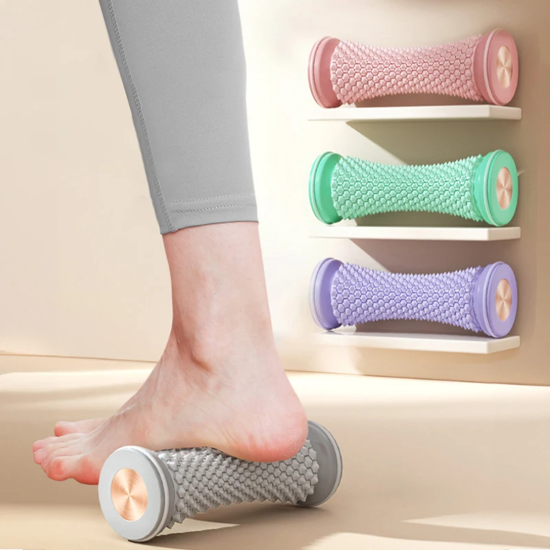 Masajeadores de pies, rodillo de Yoga Muscular, Bola de masaje, rodillo de Fascia Plantar, cuidado de relajación muscular, masajeador de pies Manual de plástico