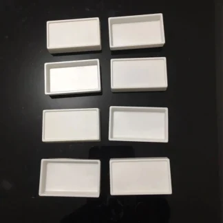 10 Uds. Sartenes de acuarela de 7,2 ML, sartenes de pintura de artista de plástico blanco vacías para acuarela DIY, pintura acrílica al óleo, suministros de dibujo artístico