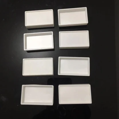 10 Uds. Sartenes de acuarela de 7,2 ML, sartenes de pintura de artista de plástico blanco vacías para acuarela DIY, pintura acrílica al óleo, suministros de dibujo artístico