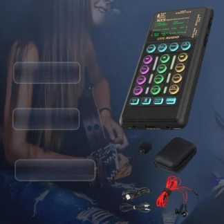 Tarjeta de sonido de transmisión en vivo 3,5 puertos diferentes efectos de sonido Equipo de sonido