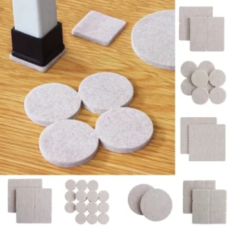 Almohadillas autoadhesivas para patas de silla de fieltro, protectores de suelo, patas de muebles, cubiertas para patas de mesa, almohadillas antideslizantes de fondo redondo, calcetines para silla