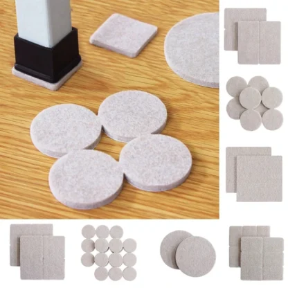 Almohadillas autoadhesivas para patas de silla de fieltro, protectores de suelo, patas de muebles, cubiertas para patas de mesa, almohadillas antideslizantes de fondo redondo, calcetines para silla