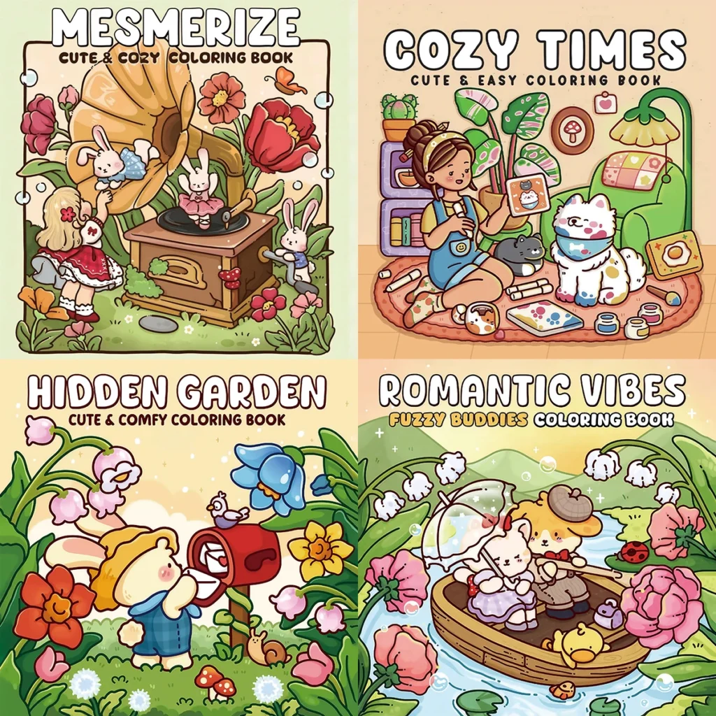 Libros para colorear de jardín ocultos, escenas mágicas, fácil colorear, para padres en casa, bricolaje infantil, relajarse, desplegar, aumentar la creatividad