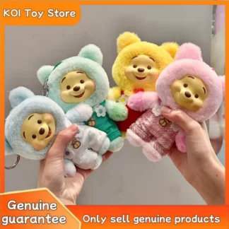 Nueva caja ciega genuina Winnie The Pooh serie de dulces vinilo lindo Winnie caja misteriosa decoración ornamento cumpleaños chica bolso colgante regalo