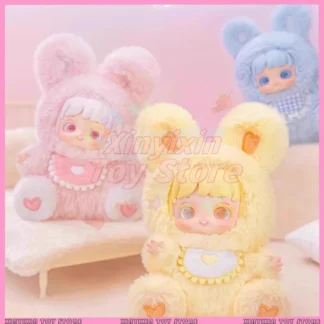 Miana Little Mina Goodnight Rabbit Friends Series Caja ciega de felpa de vinilo Cajas misteriosas Juguete sorpresa Regalo de cumpleaños hecho a mano para niña