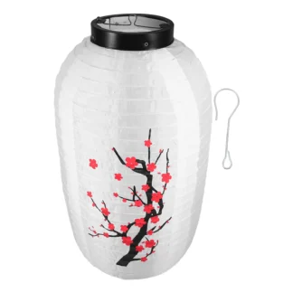 Linternas de flor de ciruelo de seda, solares, impermeables, decorativas para exteriores, estilo japonés, fiesta, Festival, Año Nuevo, restaurante colgante