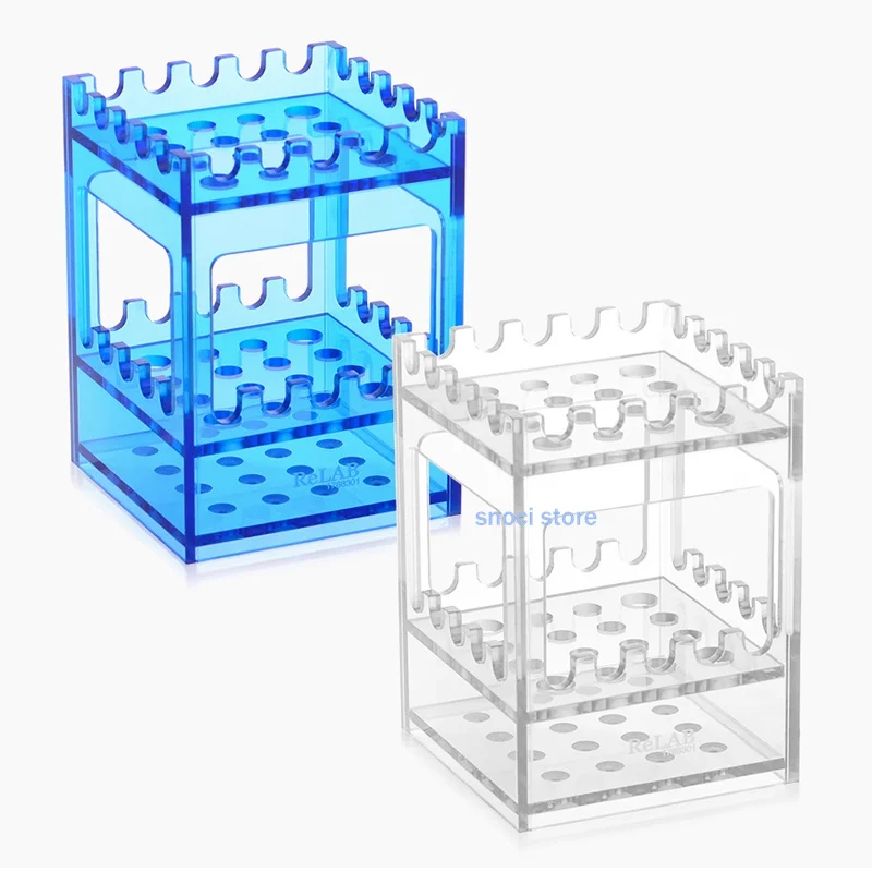 Soporte para pipetas de laboratorio, soporte para pipetas de plexiglás multifunción, estante cuentagotas para termómetro (pipetas no incluidas) 1 pieza