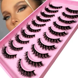 New5D pestañas esponjosas pestañas de visón 3d 100% pestañas libres de crueldad hechas a mano pestañas naturales cortas reutilizables Maquillaje pestañas de visón