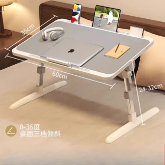 Mesa pequeña plegable para ordenador portátil, escritorio para dormitorio, estudio, oficina, escritura, mesa perezosa, sofá móvil