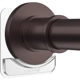 Soporte adhesivo para barra de cortina de ducha, sin perforación, soporte Invisible para montaje en pared, retenedor de varilla transparente, paquete de 2 varillas no incluidas