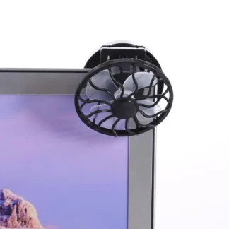 Mini ventilador de energía Solar con Clip para acampar, senderismo, refrigeración, ventilador portátil para viajes de verano, campamento, montañismo, refrigeración