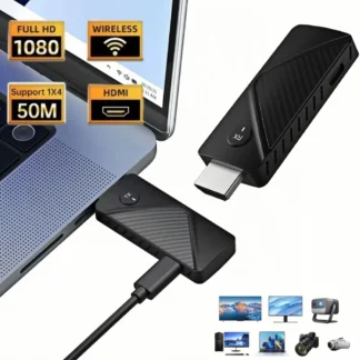 Kits receptor y transmisor de vídeo HDMI inalámbrico de 50M, adaptador extensor HDMI, Dongle de TV Stick 1080P para proyector, Monitor, PC y portátiles