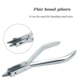 Alicates de ortodoncia Dental Weingart Niti, alicates de cabeza plana con alambre/filamento curvo