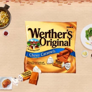 Caramelos masticables originales Werthers de 2,4 oz (68 g) * 2 paquetes