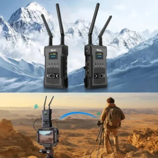 Receptor y transmisor de vídeo extensor HDMI inalámbrico de 1080p con bucle HDMI, batería de soporte de pantalla Dual, frecuencia de cambio de canal