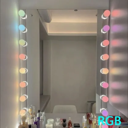 2025 bombillas LED para espejo de pasta de luz, espejo de maquillaje, tocador, bombillas LED RGB de 5v, lámpara LED, mesa iluminada para cosméticos USB