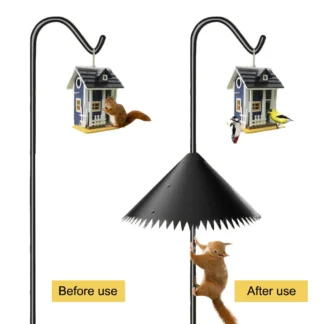 Deflector de ardilla de 14/16/18 pulgadas, 2 uds., envoltura para exteriores alrededor de deflector de ardilla, protector de ardilla, accesorios para pájaros y amigos para poste alimentador de pájaros