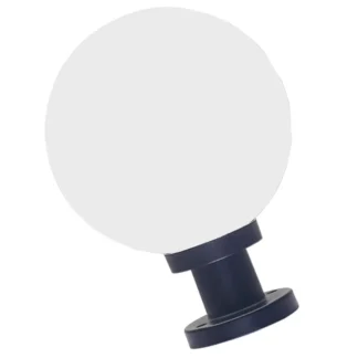 Pantalla redonda acrílica, globo de plástico para jardín, luces de poste, cubierta de Patio exterior, cubierta de columna, cubierta, forma esférica minimalista