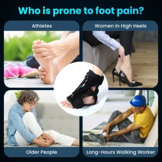 Soporte para tendón de Aquiles, tobillera ajustable, fascitis Plantar, férula nocturna, soporte para caída del pie, fascitis Plantar, 1 ud.