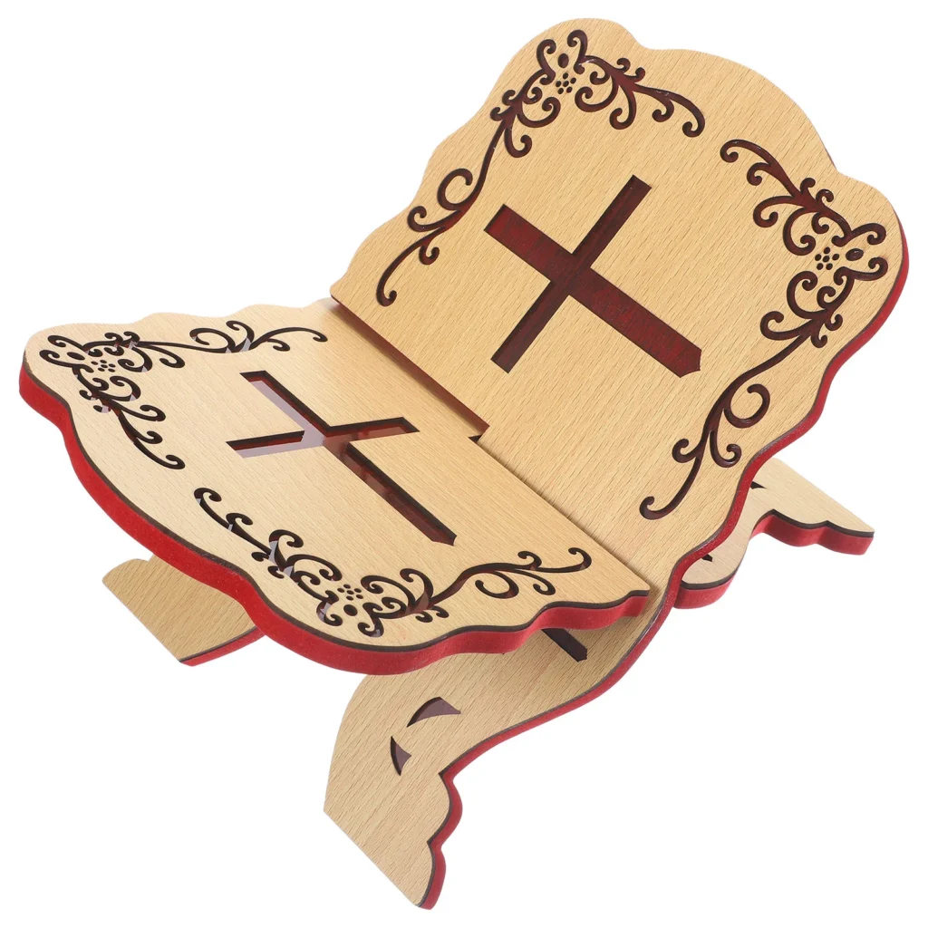 Soporte de libro desmontable portátil para tablero de alta densidad, accesorios de escritorio, soporte para libros de la Biblia ganizer, clásicos para niños