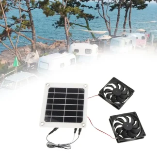 Ventilador de escape Solar de alto rendimiento, dispositivo de ventilación de refrigeración, resistente al agua IP65, alimentado por Panel Solar