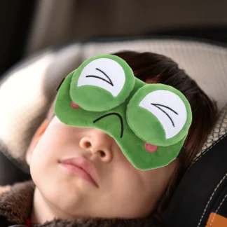 Gel Rana dibujos animados venda para los ojos máscara para dormir sombreado venda para los ojos encantadora máscara de ojos bandas elásticas bloque de luz adecuado para interiores y exteriores